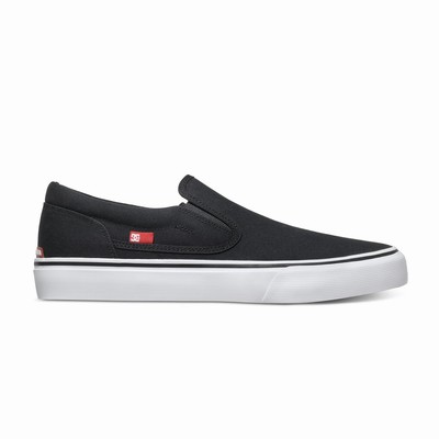 DC Trase Slip TX Slip-On Férfi Tornacipő Fekete/Fehér (OVUM67839)